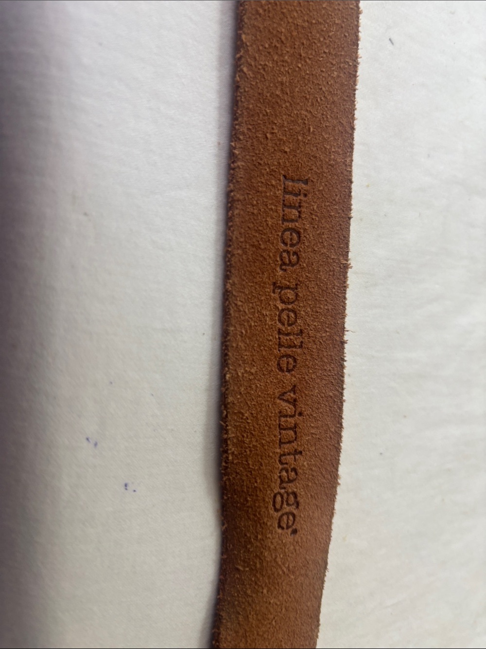 Linea Pelle Vintage Suede Leather Strap - Brown